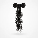 Lunavia – Bow Clip On Ponytail Hair Extension with Long Waves