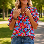 Orange Multi Floral