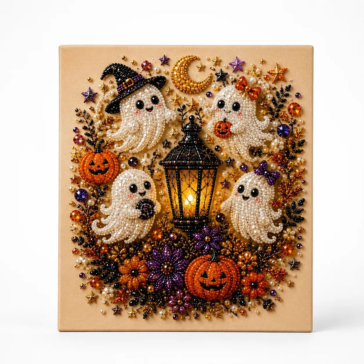 Beadory – Halloween Pearl-like Bead Craft Kit, Cozy Wall Art DIY