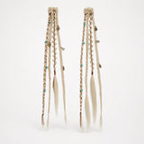 Wildera – Boho Beaded Clip-In Braid Extensions with Charms