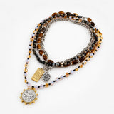 Solenya – Vintage Boho Layered Necklace with Tarot, Compass & Coin Pendants
