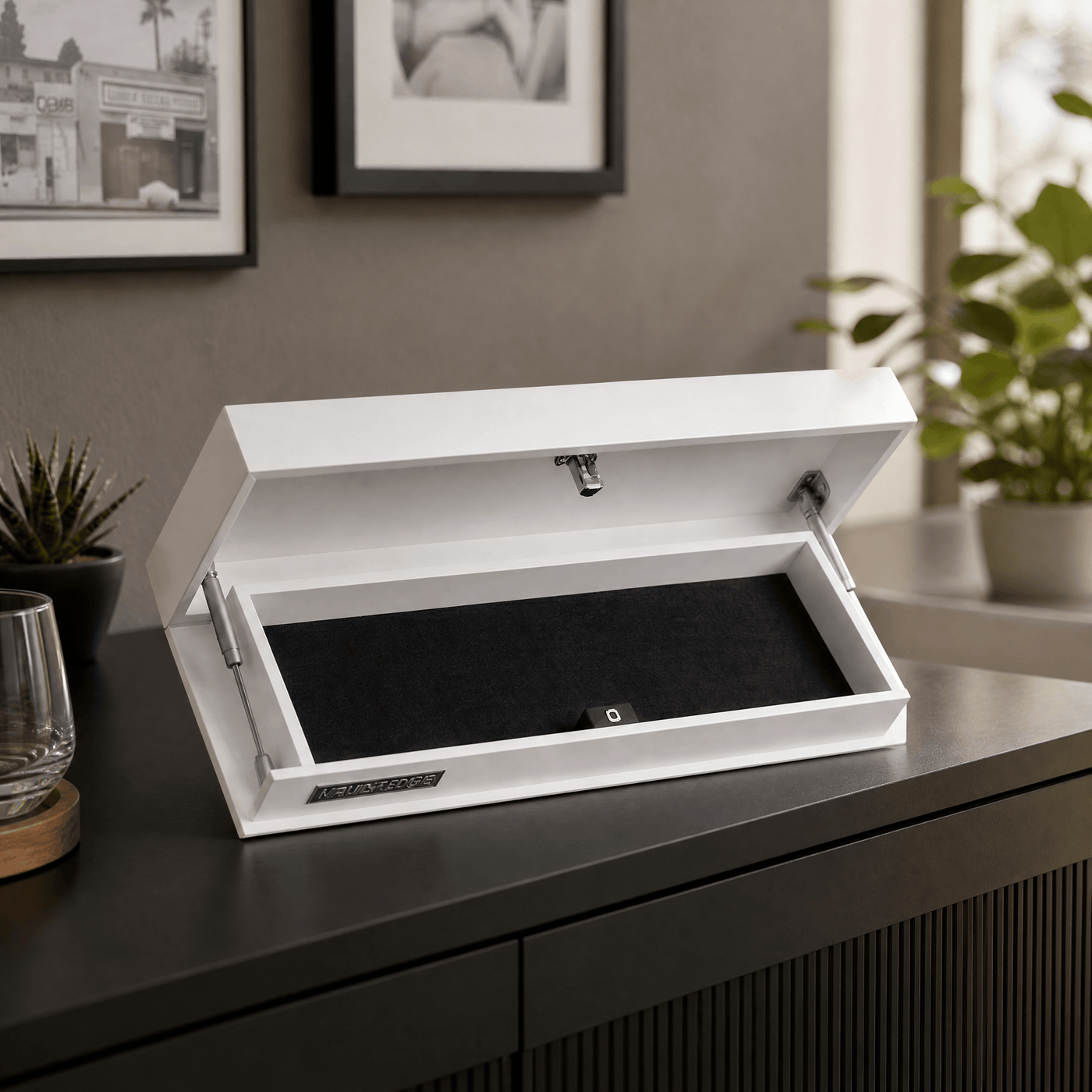 Vaultedge – Floating Wall Shelf with Hidden Compartment