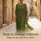 Velara – Women's Flowing Tiered Chiffon Maxi Dress