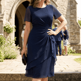 Velara – Women's Gathered Twist-Waist Dress