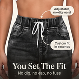 Vellora – High Waist Drawstring Denim Capris