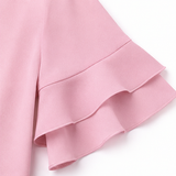 Vellora – Women's Pleated Flutter Sleeve Blouse