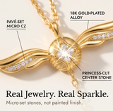 Veloisse – Winged Lariat Pendant Necklace