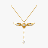 Veloisse – Winged Lariat Pendant Necklace