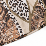 Velora – Asymmetric Hem Leopard Paisley Print Tunic Top