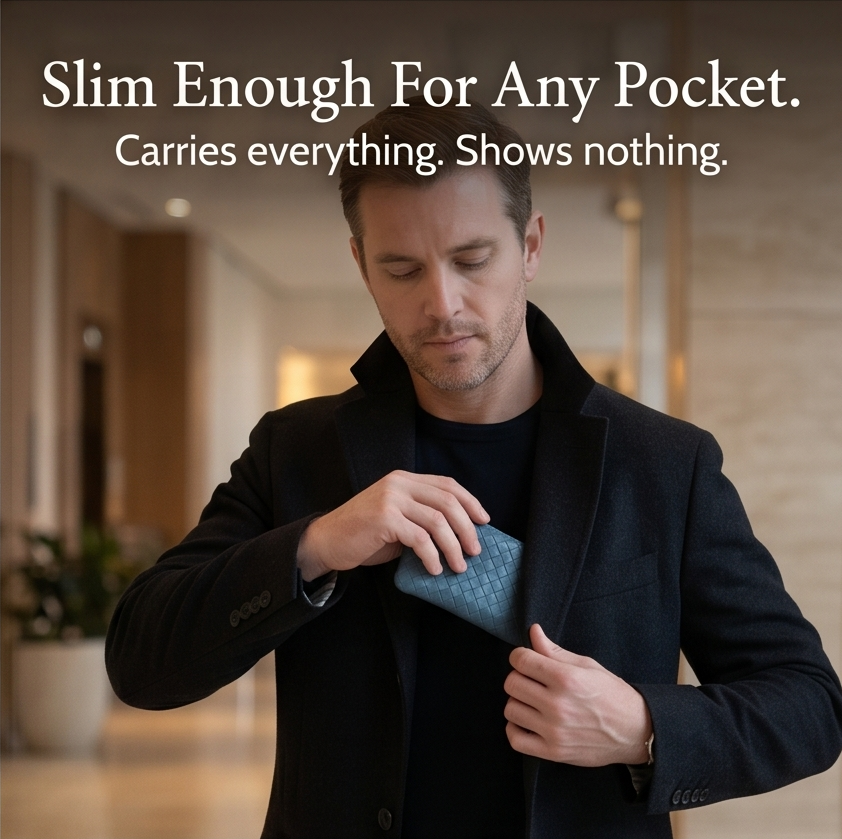 Veloura – Handwoven Lambskin Card Wallet