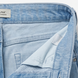 Veluna – Women's High-Waist Barrel-Leg Cropped Jeans
