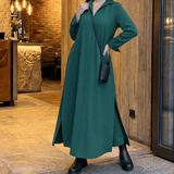Veluna – Effortless Side Slit Maxi Dress for Women