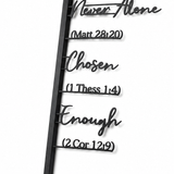 Veluna – Metal Scripture Cross Wall Decor with Biblical Affirmations
