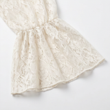 Veluna - Off-Shoulder Lace Blouse with Bell Sleeves