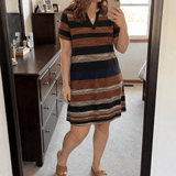 Veluna – Women's V-Neck Floral Dress with Pockets