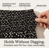 Velura – Smocked Wide-Leg Ruffle Pants