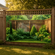 Lush Lattice Garden