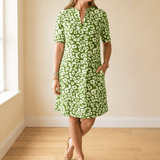 Vivara – Breezy V-Neck Printed Dress for Women