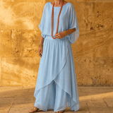 Vivara – Women's Flowy Chiffon Two Piece Set