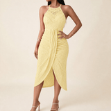 Vivara – Women's Lace Halterneck Maxi Dress