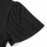 Wearbella – Plus Size V-Neck Twist Front Flutter Sleeve Dress with Pockets