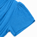 Willowen – V-Neck Tiered Midi Dress with Pockets, Short Sleeve, Ruched Waist
