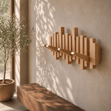 Wovenhall – Sculptural Wood Wall Coat Rack