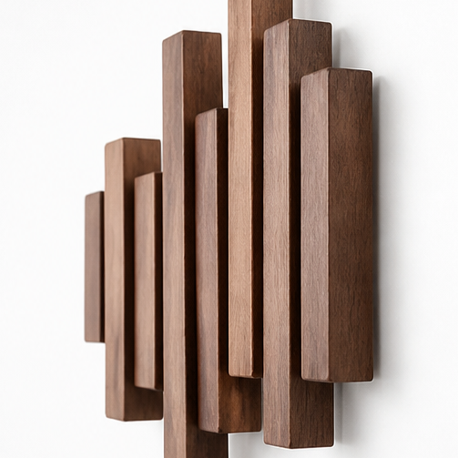 Wovenhall – Sculptural Wood Wall Coat Rack