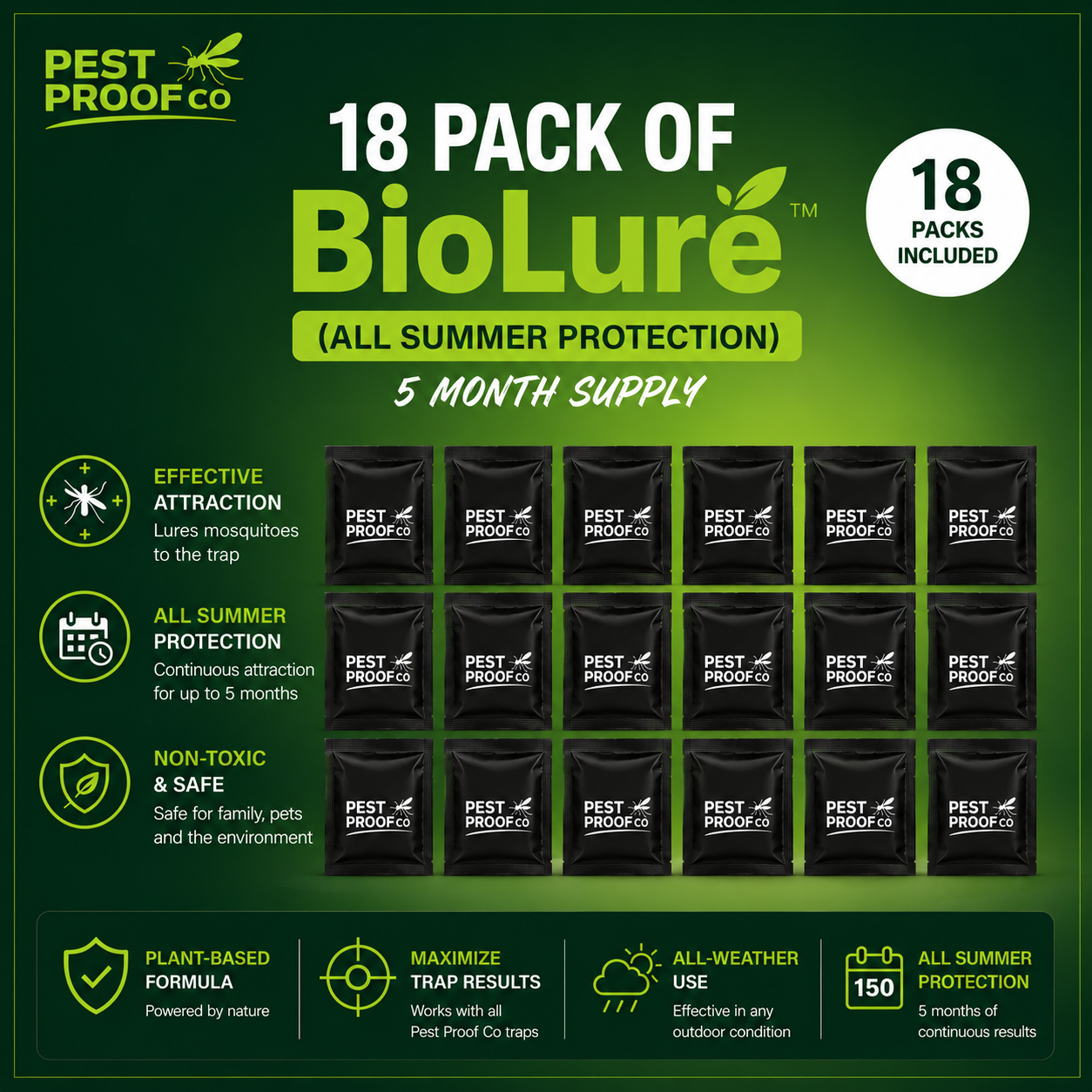 18 Pack Of BioLure Powder