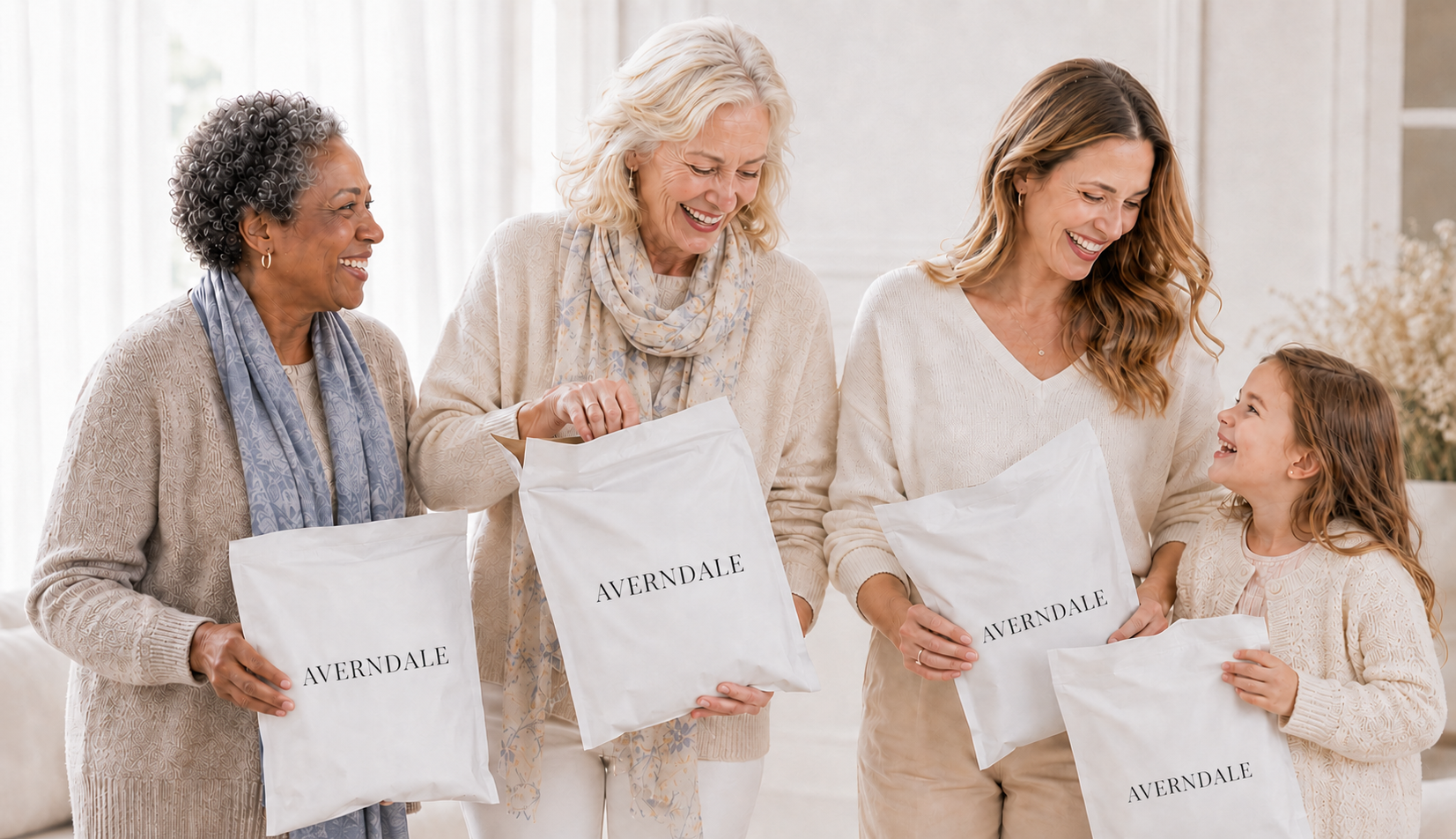 Women from the Averndale community with their orders